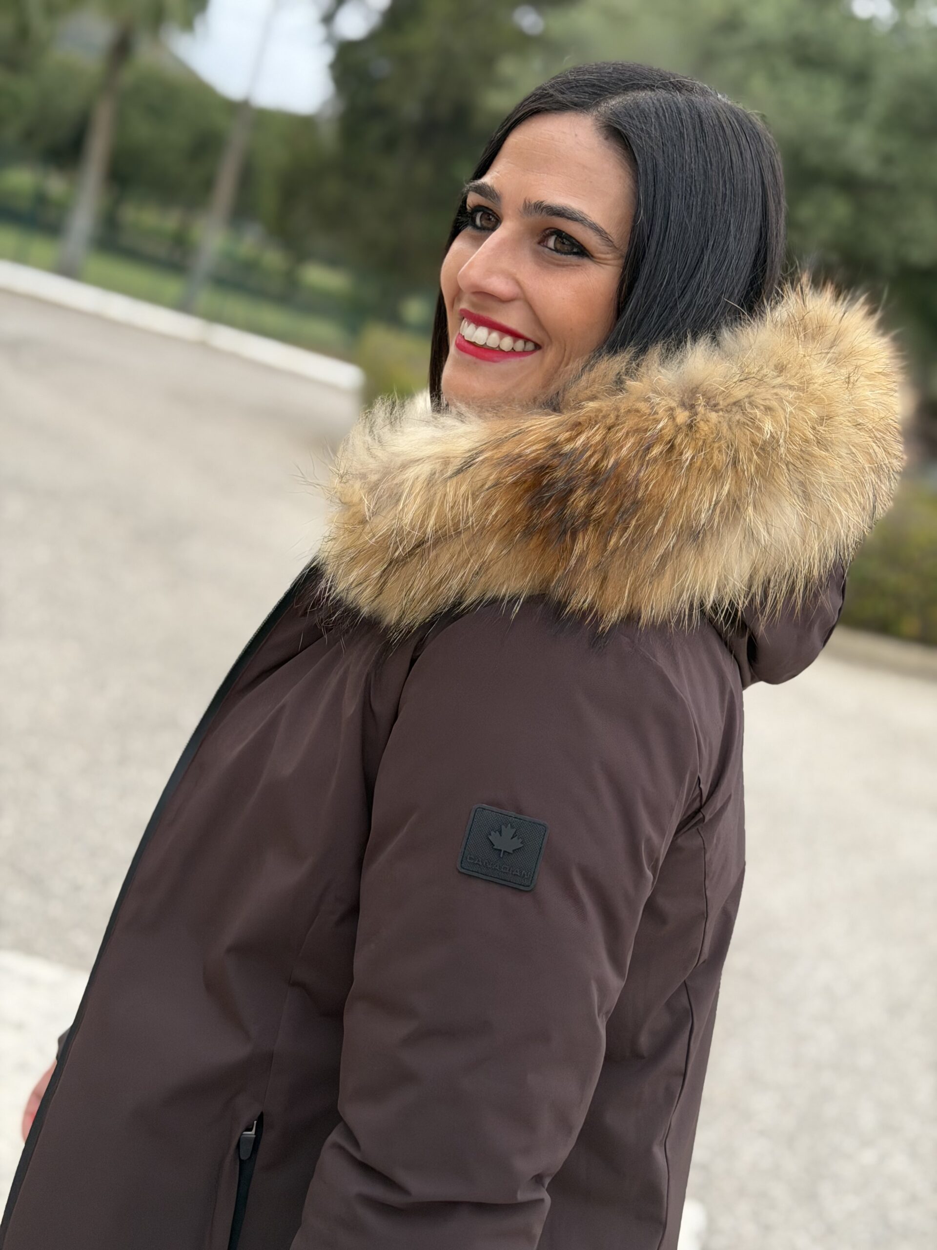 PLUMIFERO CANADIAN PELO NATURAL REVERSIBLE CAFE Plumifero Canadian pelo natural reversible cafe