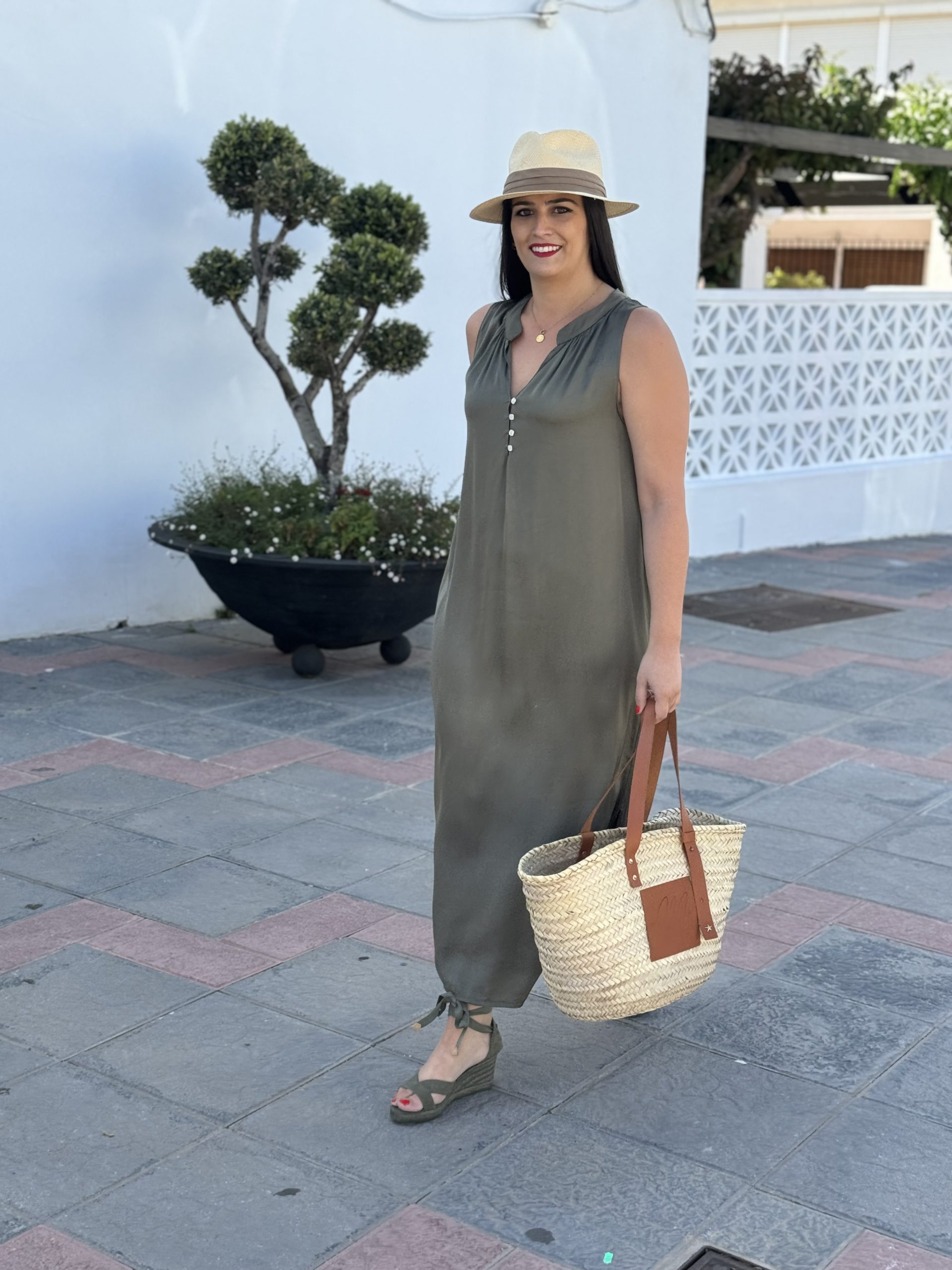 Vestido Santorini kaki