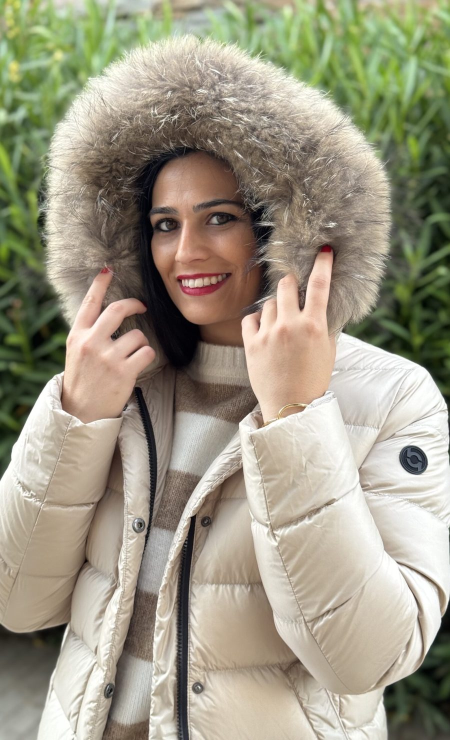 Plumifero pelo natural crudo BO4