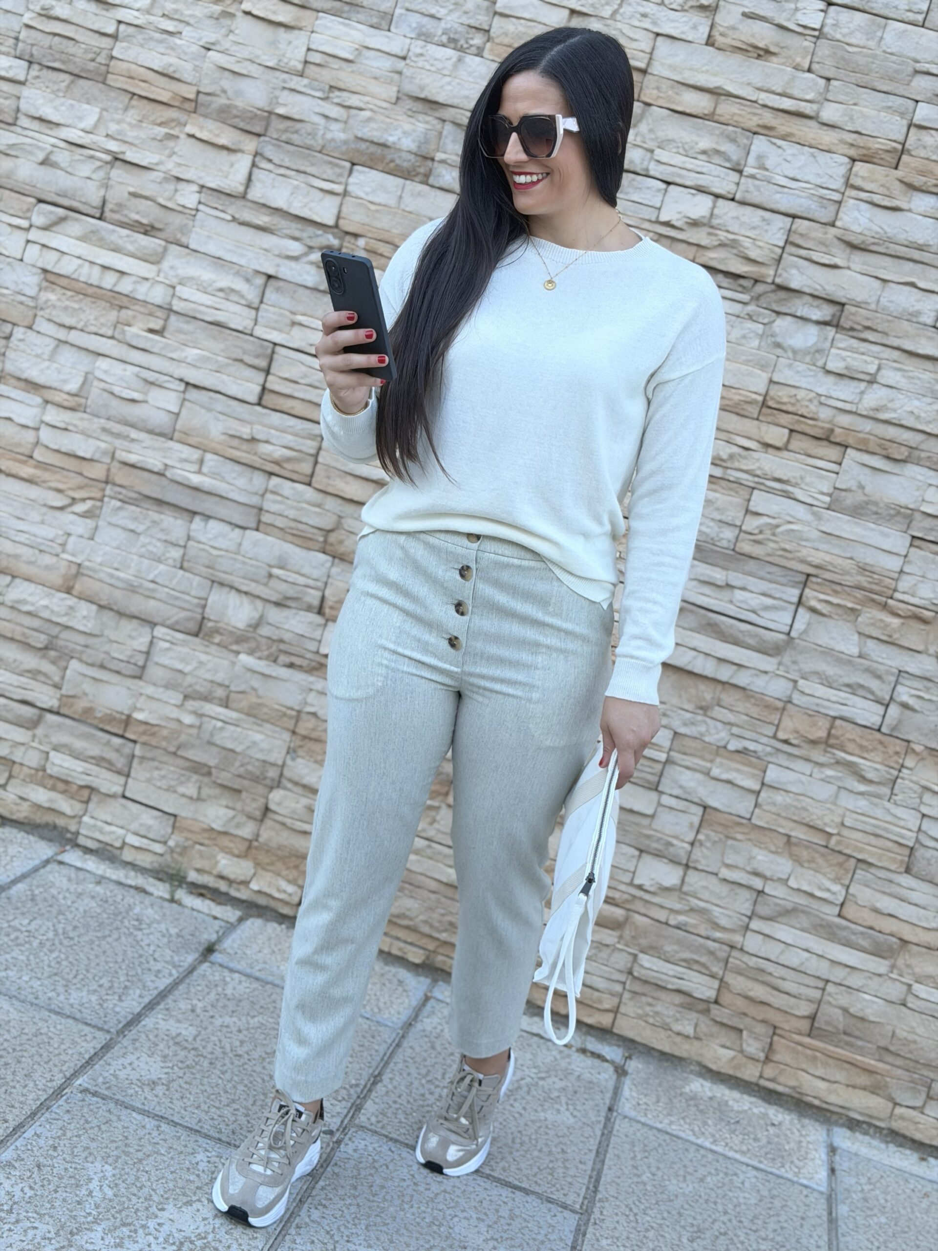 PANTALON TCN MERINO BEIGE