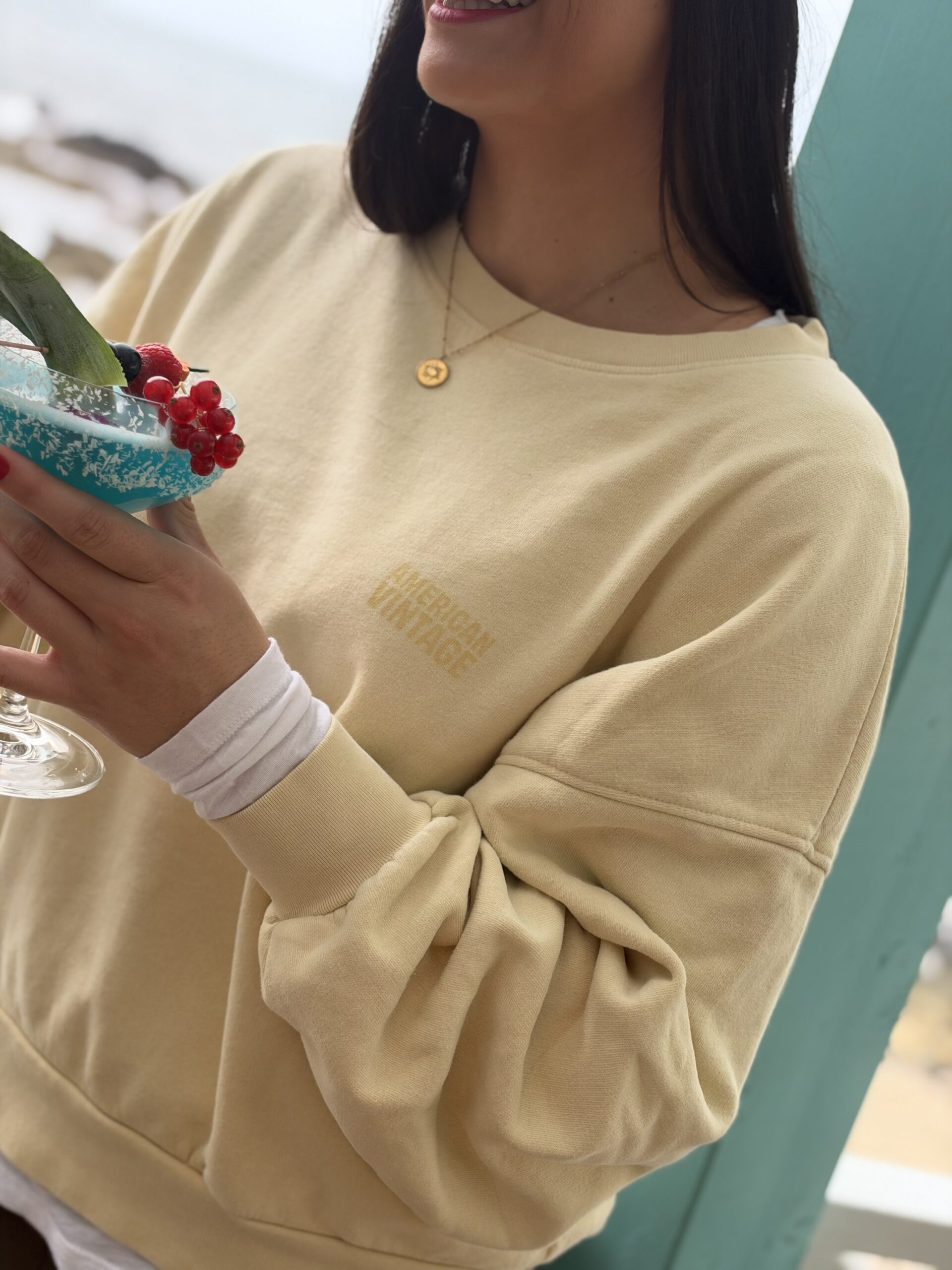 SUDADERA AMERICAN VINTAGE JITBAY LIMONADE SUDADERA AMERICAN VINTAGE JITBAY LIMONADE - Imagen 3