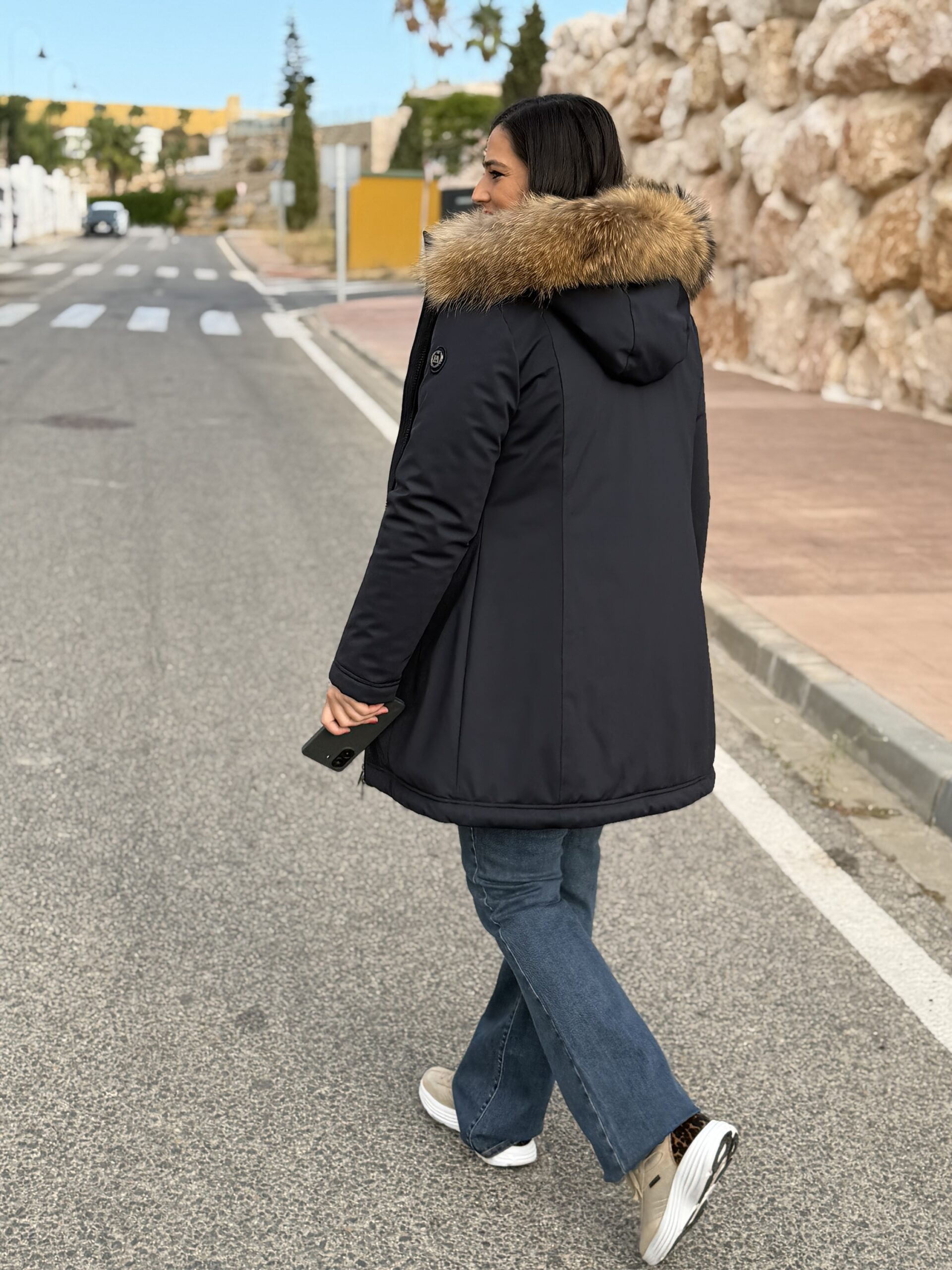 PARKA HENRY ARROWAY PELO NATURAL SIMONE LONG AZUL PARKA HENRY ARROWAY PELO NATURAL SIMONE LONG AZUL - Imagen 6