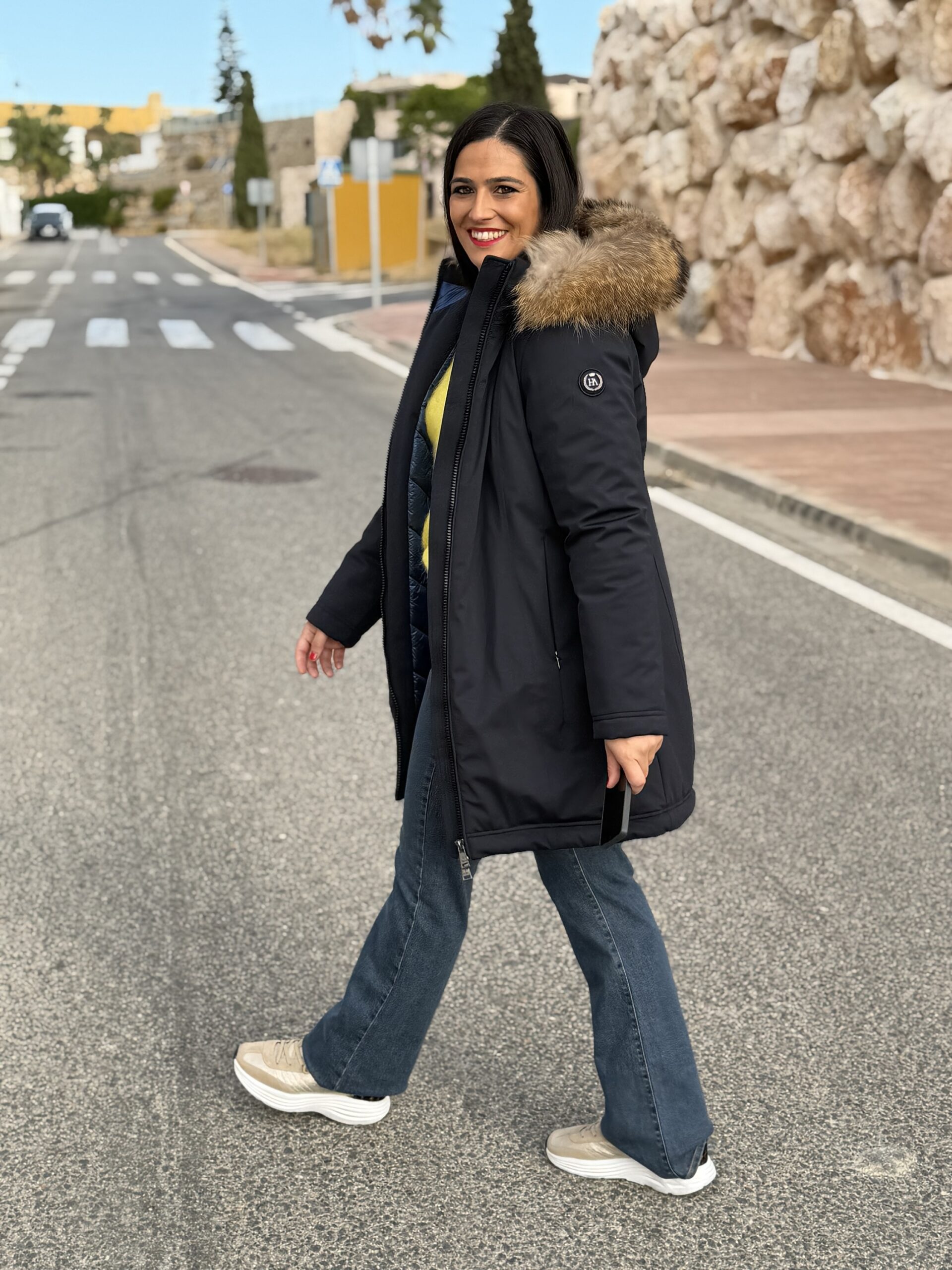 PARKA HENRY ARROWAY PELO NATURAL SIMONE LONG AZUL PARKA HENRY ARROWAY PELO NATURAL SIMONE LONG AZUL - Imagen 4