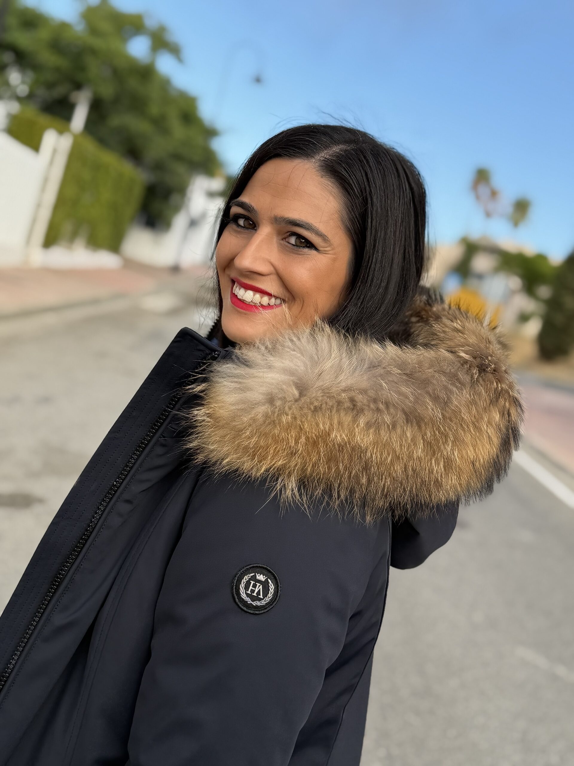 PARKA HENRY ARROWAY PELO NATURAL SIMONE LONG AZUL Parka Henry Arroway pelo natural simone azul