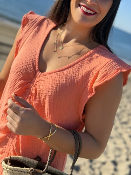 VESTIDO BOBI LOS ANGELES CINCHED PINK BLISS