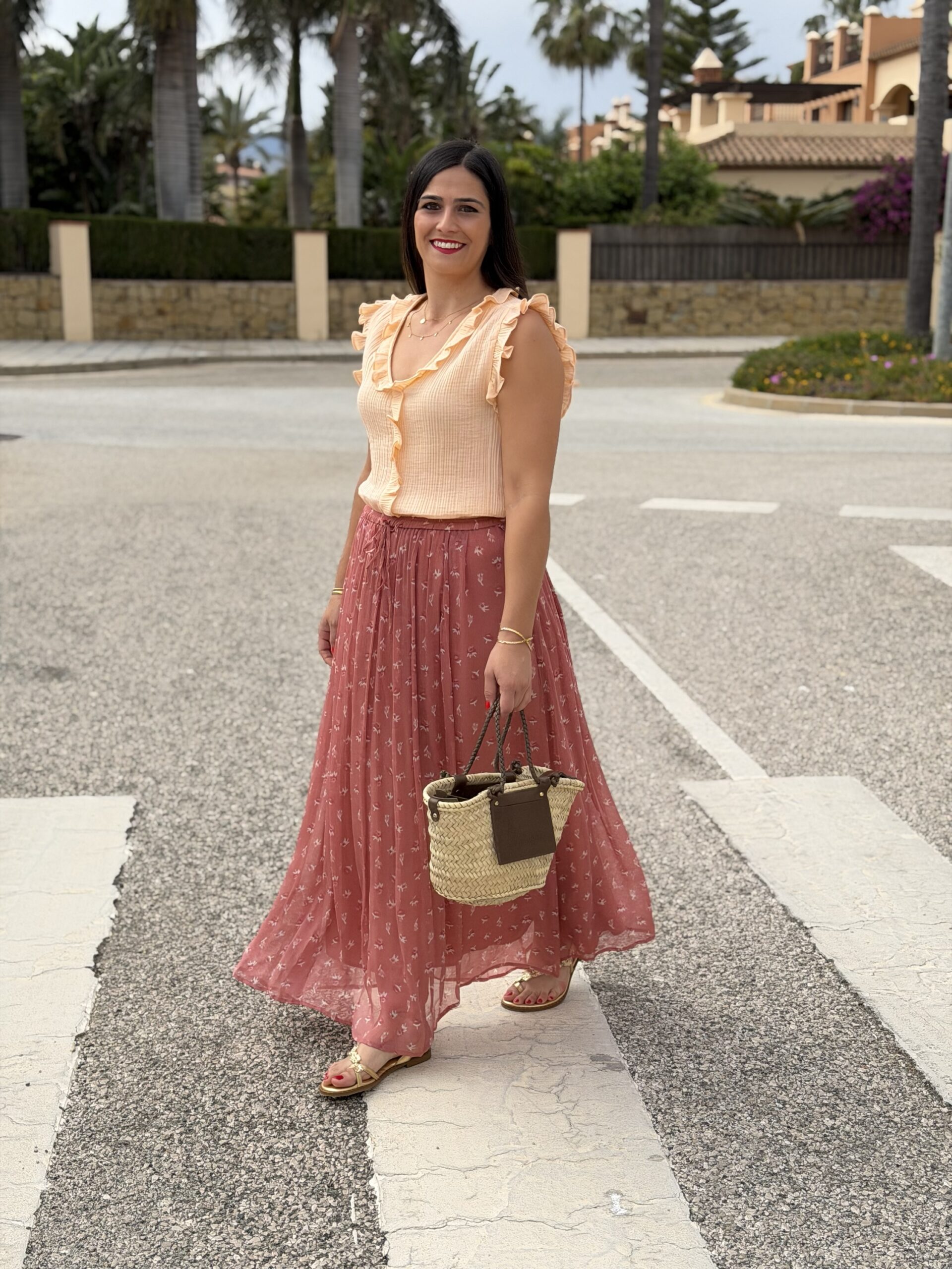 Falda Des petits hauts rosa